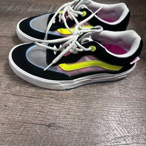 Vans Black and Yellow Dynamic Sneakers